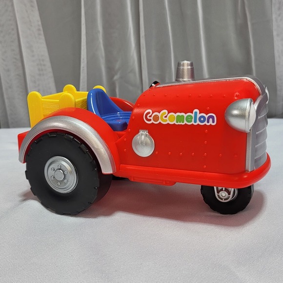 CoComelon Musical Farm Tractor With Animal Sounds Red 7" Child Toy Working 2020 - Picture 1 of 8